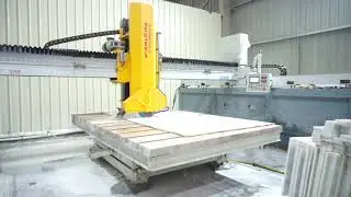 WANLONG PLC-400/600 Laser Bridge Cutting Machine for Granite Marble Stone Cutting