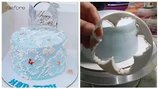 How to make FLORAL cake design itna easy| full tutorail step by step