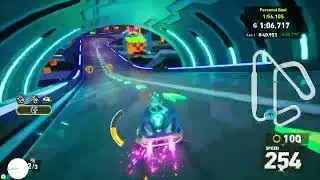 sonic racing crossworlds: time trials (super sonic speed) | e-stadium 1:55.289