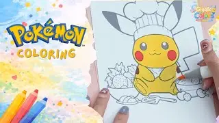 Chef Pikachu Coloring 🎨 | Easy & Fun