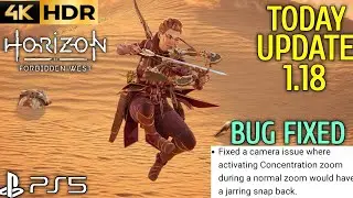 Fixed A Camera Zoom Issue Horizon Forbidden West New Update 1.18 Patch PS5 | HFW New Update 1.18 PS5