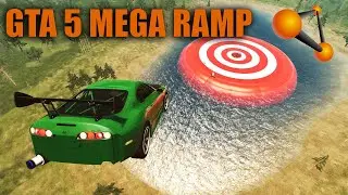 GTA5 MEGA RAMP JUMP | Beamng.Drive realistic crashes