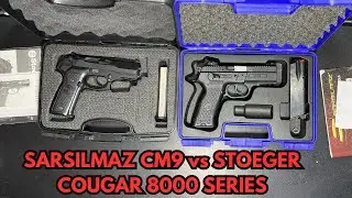 Sarsilmaz CM9 vs Stoeger Cougar 8000 Series 🔫 | ASMR Gun Comparison & Satisfying Sounds