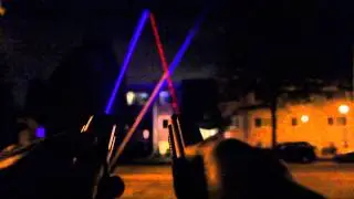 The Arctic and Inferno laser at night!