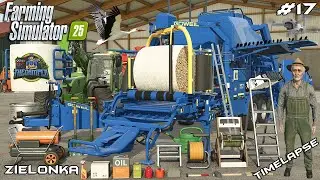 BALING SUGAR BEET CUT WITH GOWIEL STATIONERY BALER | ZIELONKA | Farming Simulator 25 | Episode 17