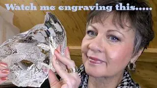 Glass engraving tuition - Marine Overture - under the sea, turtle and fish. Part 1