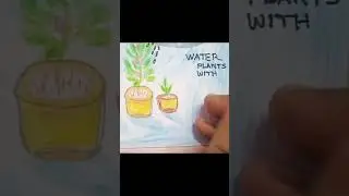 water conservation #save water save life # water conservation poster making #school project #💧