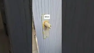 Bathroom Door Handle Fix &ndash; Before & After 🔧 | Singapore Handyman #shorts #doorrepairs
