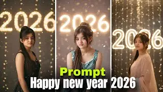 Trending Happy New Year 2026 Photo Editing 😍 | Google Gemini AI | 2026 New Year Photo Edit