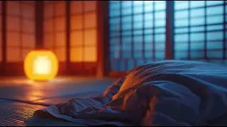Heavy Rain & Piano Music | Japanese Bedroom Sounds for Deep Sleep, Insomnia & Stress Cure.