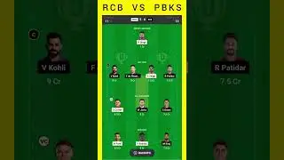 TODAY MATCH PREDICTION RCB VS PBKS #cricket #ipl #viratkohli #cricketlover #trending #todaymatch