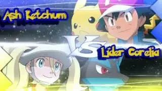 Ash Vs Corelia / Satoshi Vs Korrina - Batalla de Gimnasio Lucha Kalos