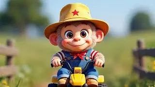 The Cutest Monkey on the Farm 🐒🌽 | Kids Animation