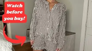 Review: COZYPOIN Womens 2 Piece Gingham Pajama Set