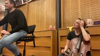In rehearsal - Maxim Rysanov & Dora Kokas