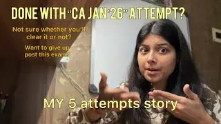 Want to give up after CA Jan&rsquo;26 attempt? Watch this!