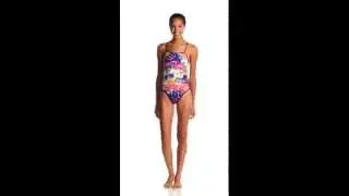 Turbo Flamingo Thin Strap One Piece Swimsuit | SwimOutlet.com