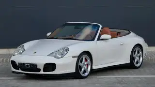 2004 Porsche 911/996 Carrera 4S Cabrio 3.6 320HP Tiptronic Carrara White - Cinnamon Brown Interior