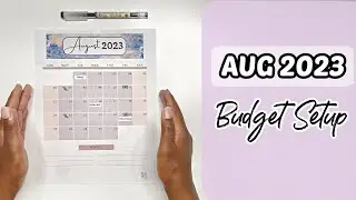 AUGUST MONTHLY BUDGET SETUP | CASH ENVELOPE SYSTEM | BUDGET WITH ME | MONETS MONEY