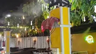 High Pressure misting system for restaurant