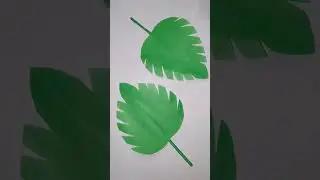 Paper Tropical Leaf | How To Make Tropical Left | Paper leaves Catting DIY | Diary Of Art