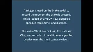 Brake Stop Testing with VBOX | High-Precision Data + Synchronized Video Demo