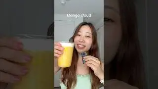 Mango cloud inspired by HEYTEA 🥭☁️ What should I make next? #homecafe #drinkrecipes #heytea #mango