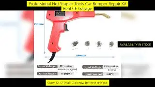 Professional Hot Stapler Tools Car Bumper Repair Kit Real Ce Garage Pvc