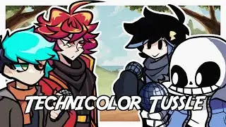 FNF Technicolor Tussle but it's Ruvstyle/Yatsugi vs D3nki/Sans