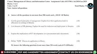 Define &lsquo;TQM&rsquo;. Discuss its application in library IGNOU