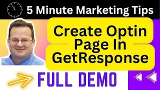 How To Create Optin Page in GetResponse | FULL DEMO - Easy Optin Page in GetResponse