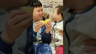 Baby reaction when she eat Durian Fruit at first time #baby