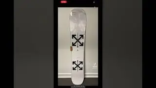 Off White Burton Snowboard Worth Over $10,000!!!