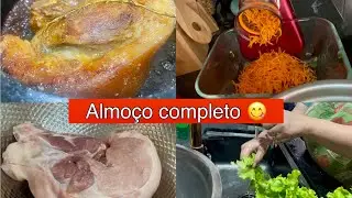 PERNIL ASSADO COM LEITE NA PANELA NA BOCA DO FOGÃO | CARDÁPIO DE HOJE | MAZEGOHAN 2024