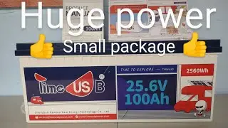 Timeusb 25.6V 100Ah LiFePO4 battery review.  2560Wh! Budget friendly, with grade A cell's!