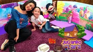 CREAMOS VILLA CARAMELO CON DULCES REALES!/ REINO DE DREAMTOPIA | JUGANDO CON LARA