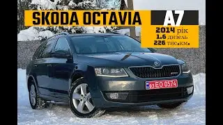 Свіжо привезений Skoda Octavia A7 2014 1.6 дизель на продаж 12450$