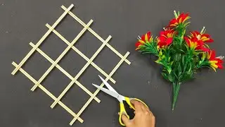 Красивая подвесная ваза для цветов, сделанная из одноразовых бумажных стаканчиков / Лучшее из отх...