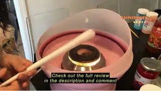 Review Nostalgia Cotton Candy Machine - Retro Cotton Candy Machine for Kids with 2 Reusable Cones, 1