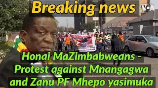 Honai MaZimbabweans - Protest against Mnangagwa and Zanu PF Mhepo yasimuka 🇿🇼🇿🇼🇿🇼