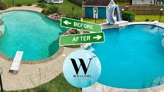 BEAUTIFUL POOL REMODEL In Santa Fe Tx -Williams Pool Co