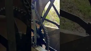 The Inner Workings Of A Water Wheel Powered Mill That is Very Old