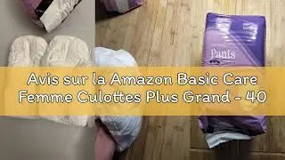 Avis sur la Amazon Basic Care Femme Culottes Plus Grand - 40 Pi&egrave;ces (4 paquets de 10), Blanc