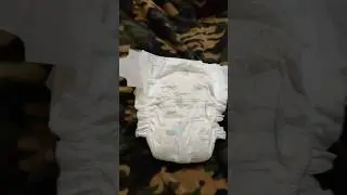 Wet pampers diaper size 7
