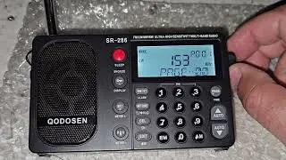 Qodosen SR-286.  Длинные волны. Прием на телескоп