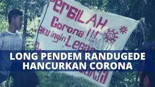 PLAOSAN - Di Desa Randugede Magetan Corona Dihancurkan Pakai Meriam