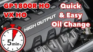 DIY Oil change on Yamaha GP1800R HO & VX HO | 1.8L engines