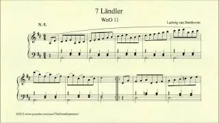 Beethoven, 7 L&auml;ndler, WoO 11, No 5