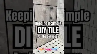 Drawing Tile For the Dollhouse Bathroom With a Pen 🖊️ &hellip; be sure to cover with tape | Keep It Simple