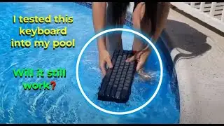 I tested this keyboard into my pool #shorts